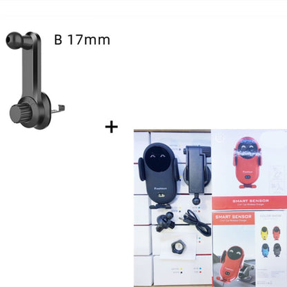 "Smart Wireless Car Charger & Phone Holder – Infrared Sensor, 360° Rotation, Fast Charge"